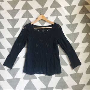 Lace 3/4 Sleeve Top | EXPRESS